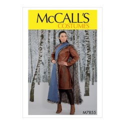 7855 MCCALLS COSTUME QUILTED LACED JACKET, SKIRT, CAPE PATTERN 6-14 NEW